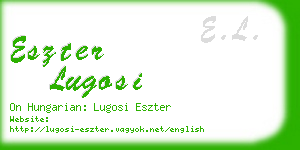 eszter lugosi business card